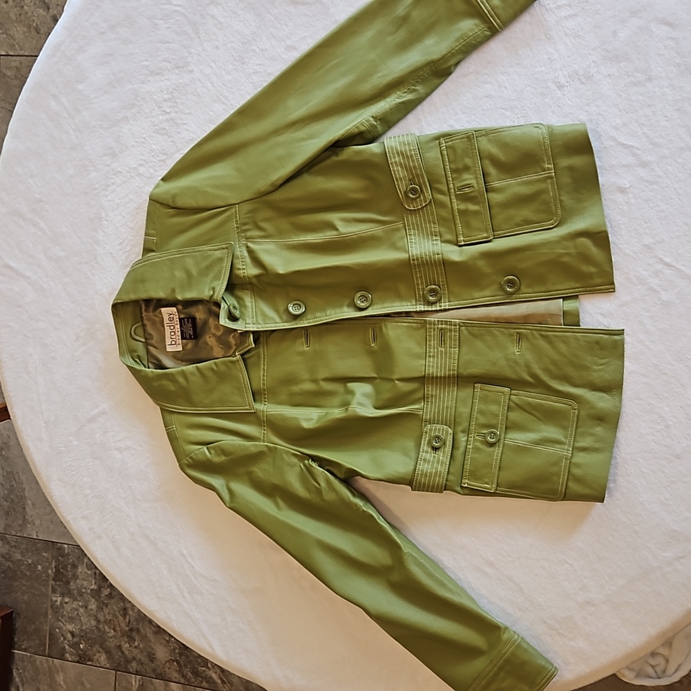 Women's green leather jacket Bradley Bayou
